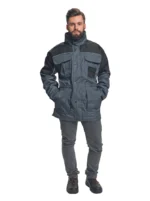 Cerva Ultimo, zateplená zimná bunda, šedo-čierna – Obrázok 2